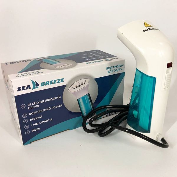 Отпариватель портативный SeaBreeze SB-001, отпариватель паровая щетка, компактный. Цвет: белый ws51235 фото