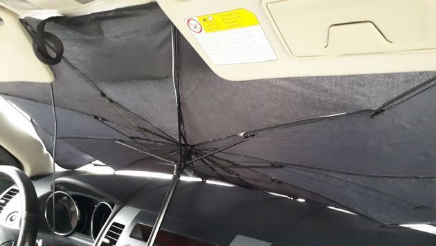 Зонт для авто на лобовое стекло козырек шторка для авто солнцезащитный 79X145см Артикул: asad88 фото