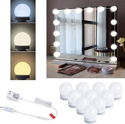 LED лампочки 10 шт для зеркала 3 режима Mirror lights-meet different питание USB Артикул: 5098525 фото