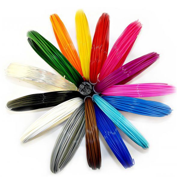 Пластик к 3D ручке. Эко 3D-пластик PLA. Набор из 20 цветов. (200 метров) ws59212 фото