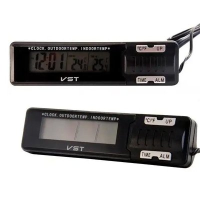 Годинник-термометр VST-7065 зовнішній та внутрішній датчик ws38326 фото