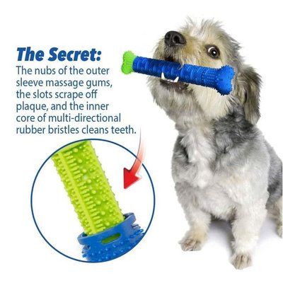 Самоочищающаяся зубная щетка для собак Сhewbrush, массажная щетка для десен собаки Артикул: karl245525503160 фото