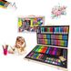 Детский набор для рисования и творчества 220 предметов в деревянном чемодане Артикул: 20500000025 фото 1