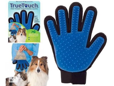 Перчатка для вычесывания шерсти с домашних животных True Touch Перчатки для чистки животных Артикул: sp333368 фото