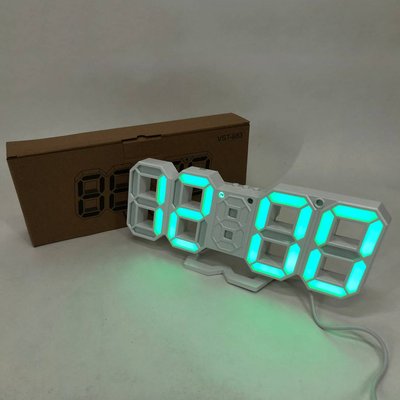 Часы настольные электронные LY-1089 LED с будильником и термометром, умные настольные часы ws83438 фото