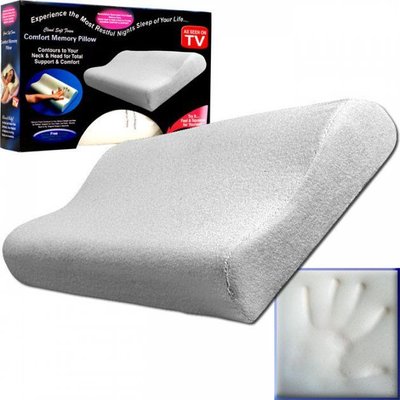 Ортопедическая подушка от головной боли с памятью Comfort Memory Foam Pillow (Комфорт Мемори Фом Пиллоу) Артикул: 2260052j фото