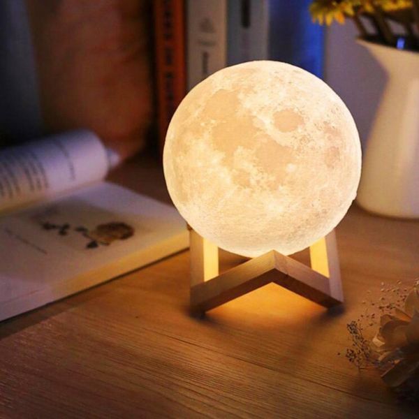 Нічник місяць, який світиться Moon Lamp 13 см ws35123 фото