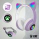 Беспроводные LED наушники с кошачьими ушками CAT STN-28. Цвет: фиолетовый ws44267-2 фото 11