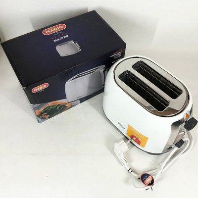 Тостер MAGIO MG-272W, тостер кухонный, тостеры для дома, тостерница, сэндвич-тостеры. Цвет: белый ws22899 фото