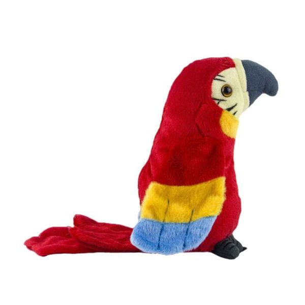 Интерактивная игрушка электронный говорящий Попугай Parrot Talking Красный Артикул: 2124195 фото