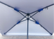 Зонт 2х2м квадратный торговый с серебряным напылением синий тент 889511 фото 9