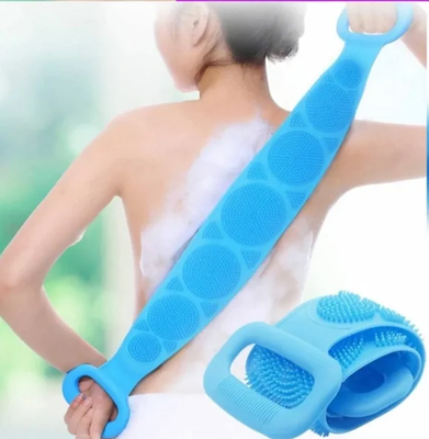 Силиконовая мочалка щетка - Silicone bath towel массажная для душа и ванны Артикул: 20500000017 фото