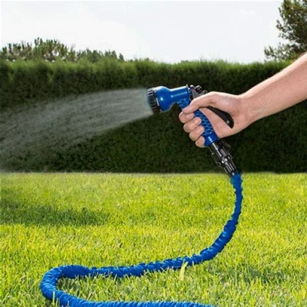 Шланг для полива растягивающийся X-HOSE 45 м синий садовый шланг с распылителем Артикул: 205450 фото