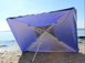 Зонт торговый прямоугольный усиленный 2х3 м. c ветровым клапаном зеленый тент 889512 фото 4