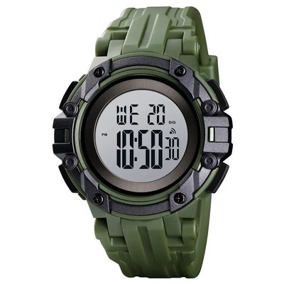Часы наручные мужские SKMEI 1545AG ARMY GREEN, армейские часы противоударные. Цвет: зеленый ws68153 фото