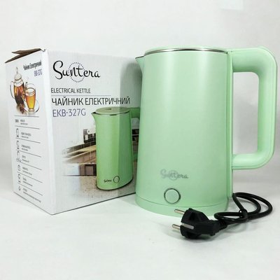Электрочайник Suntera EKB-327G 1.8Л, стильный электрический чайник, электронный чайник, чайник дисковый ws54473 фото