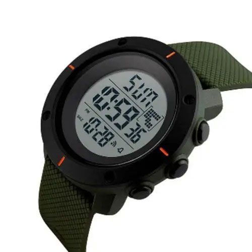 Часы наручные мужские SKMEI 1213AG ARMY GREEN BIG SIZE, брендовые мужские часы. Цвет: зеленый ws23278 фото