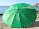 Зонт для торговли круглый усиленный 3,5м, 16 спиц с ветровым клапаном зеленый тент 889513 фото 1