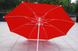 Зонт круглый очень прочный 2,5 м Антиветер с двойным куполом красный тент 890314 фото 3