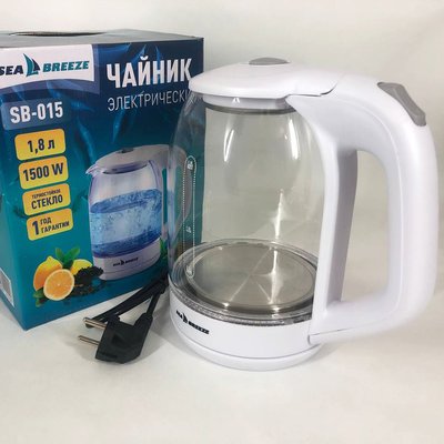 Электрочайник SeaBreeze SB-015, чайники с подсветкой, электронный чайник, тихий электрический чайник ws74318 фото
