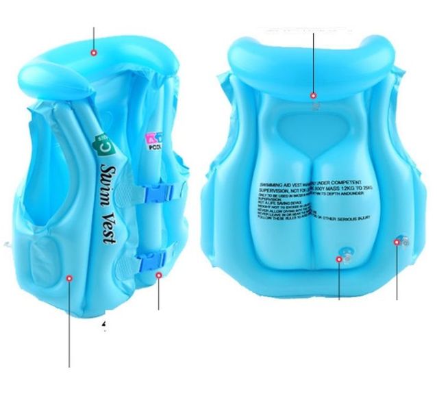 Детский надувной спасательный жилет, защитный спасательный жилет От 3 до 10 лет Swim ring Артикул: 540PL2 фото