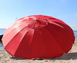 Зонты круглые торговые усиленные 3м, 16 спиц с ветровым клапаном Красный тент 889515 фото 1