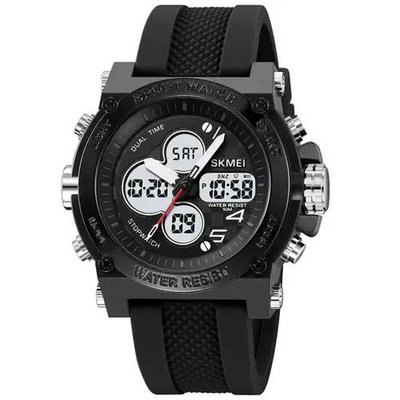 Годинник наручний чоловічий SKMEI 2065BKWT, водонепроникний чоловічий годинник, чоловічий спортивний ws35581 фото