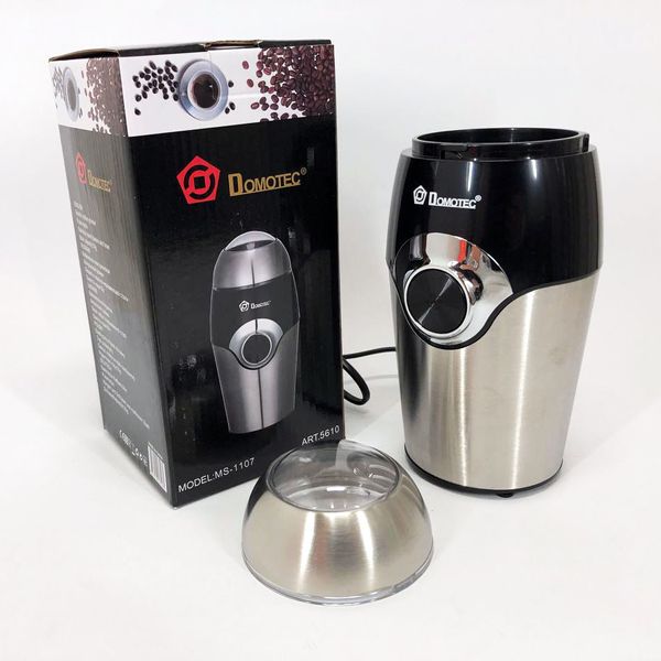 Кавомолка DOMOTEC MS-1107, електрична кавомолка для турки, портативна кавомолка, подрібнювач кави ws27737 фото