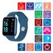 Smart Watch T80S, два браслета, температура тела, давление, оксиметр. Цвет: синий ws39115 фото 8
