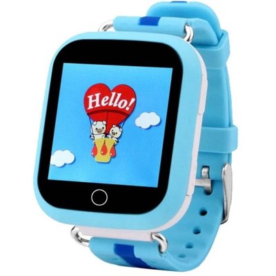 Дитячий розумний годинник з GPS Smart baby watch Q750 Blue, смарт годинник-телефон з сенсорним екраном та іграми ws45135 фото