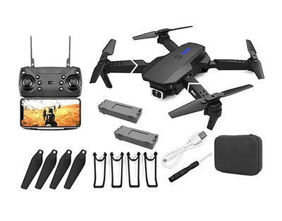 Квадрокоптер (мини-дрон) S89 Pro Black (камера HD 4К 1080P, WiFi, FPV, 2 аккумулятора по 1800 mAh) c кейсом, чёрный S89 Pro with camera 4K — быстрый маневренный квадрокоптер для съемки в хорошем качестве Артикул: 2054147874 фото