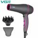 Професійний потужний фен з насадками VGR V-402 з концентратором та дифузором для сушіння та укладання волосся ws82963 фото 5