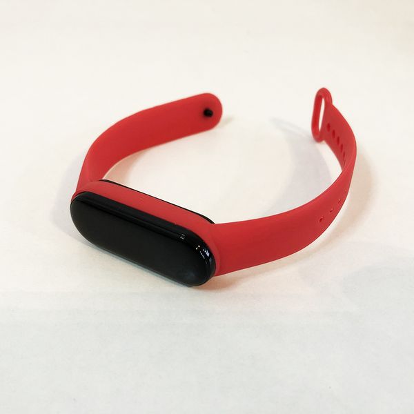 Фітнес браслет Smart Watch M5 Band Classic Black смарт годинник-трекер. Колір червоний ws57288-2 фото