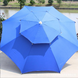 Зонт круглый очень прочный 2,5 м Антиветер с двойным куполом синий тент 890320 фото 6