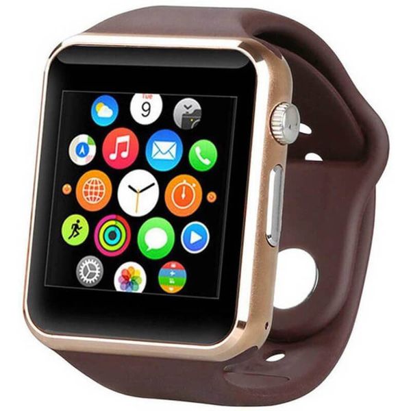Смарт-годинник Smart Watch A1 розумний електронний зі слотом під sim-карту + карту пам'яті micro-sd. Колір: золотий ws73332-5 фото