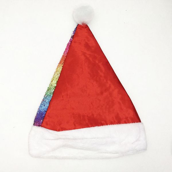 Шапка Деда Мороза новогодняя. Разноцветный градиент ws53265 фото