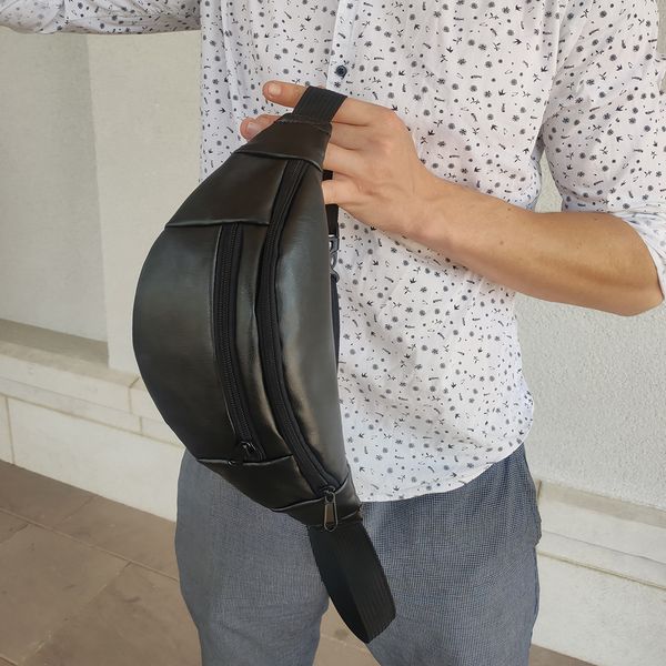Набор: рюкзак ролл-топ с секцией для ноутбука + бананка из эко кожи ws36562 фото