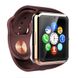 Смарт-часы Smart Watch A1 умные электронные со слотом под sim-карту + карту памяти micro-sd. Цвет: золотой ws73332-5 фото 3