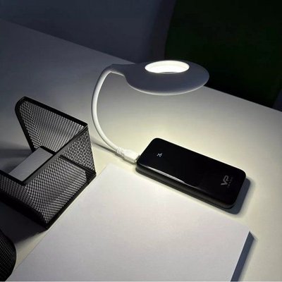 Гибкая USB лампа с голосовым управлением с зарядкой от Power bank белая / Светодиодный фонарь LK-50 Артикул: 21256320 фото