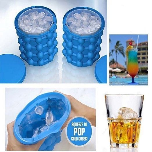 Форма ведро для льда Ice Cube Maker Genie для охлаждения напитков в бутылках Артикул: 10499 фото