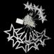 Светодиодная новогодняя гирлянда штора Звезды с пультом 12 предметов Белый тёплый Артикул: 50900000018 фото 7