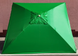Зонт квадратный 3х3м торговый с клапаном и серебряным напылением зеленый тент 891274 фото 1