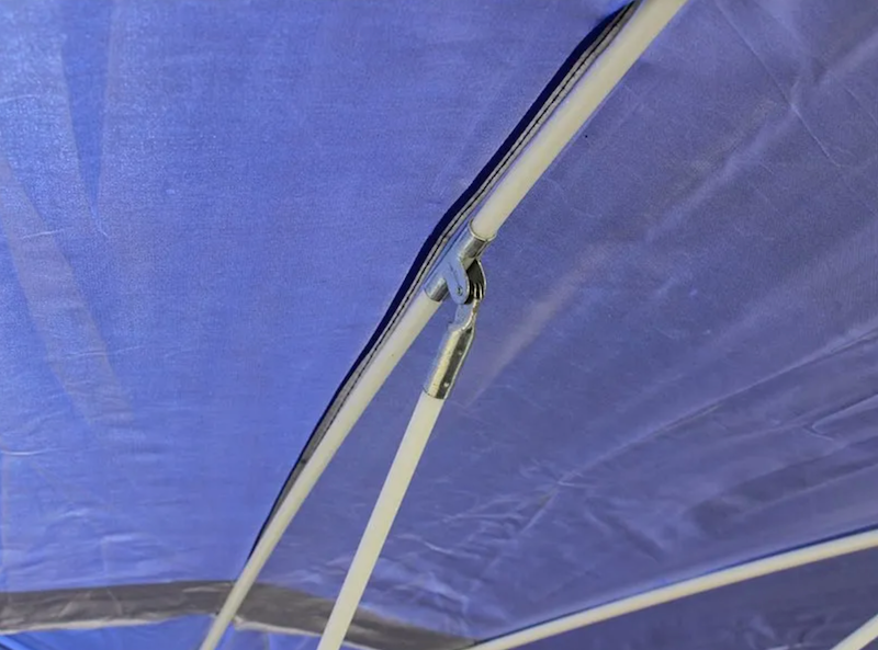 Зонтик с клапаном 2,5м - 12спиц и серебряным напылением зеленый тент 890324 фото