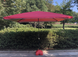Зонт квадратный 3х3м торговый с клапаном и серебряным напылением красный тент 891275 фото 13