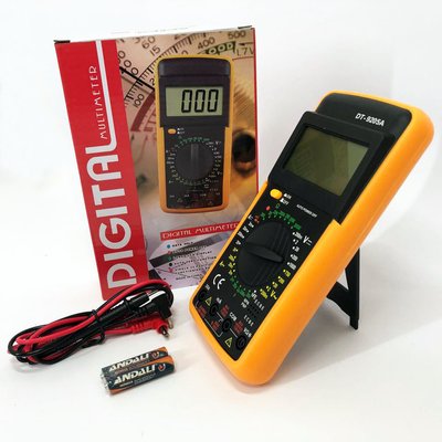 Мультиметр цифровий тестер Digital Multimeter DT9205A зі звуком, для автомобіля, гарний мультиметр ws38367 фото