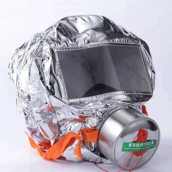 Маска противогаз из алюминиевой фольги, панорамный противогаз Fire mask защита головы от радиации ws75493 фото