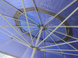 Зонтик с клапаном 2,5м - 12спиц и серебряным напылением синий тент 890326 фото 4