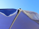 Зонтик с клапаном 2,5м - 12спиц и серебряным напылением синий тент 890326 фото 5