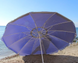 Зонтик с клапаном 2,5м - 12спиц и серебряным напылением синий тент 890326 фото 2