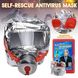Маска противогаз из алюминиевой фольги, панорамный противогаз Fire mask защита головы от радиации ws75493 фото 7